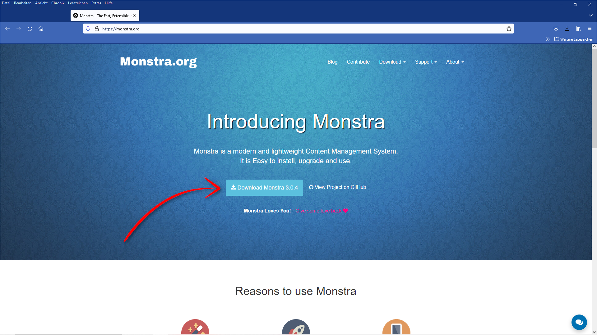 Download von Monstra CMS